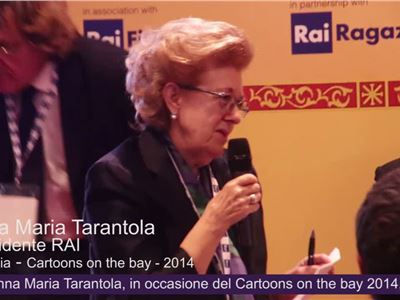 Il presidente RAI Anna Maria Tarantola, promuove il Browser YOYO - Cartoons on the bay - 2014
