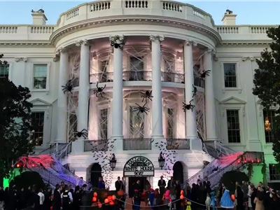 Live from The White House. President Donald Trump Wishes everyone a safe and Happy Halloween! 