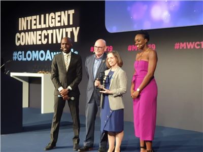MWC Barcelona. Ericsson wins a GLOMO Award for "Best Mobile Network Infrastructure" 