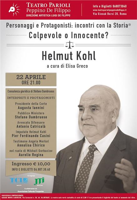 22/4 Colpevole o Innocente? Pier Ferdinando Casini interpreta Helmut Kohl.