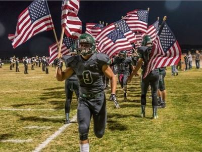 A Southern California high school football team and  "God Bless the U.S.A."