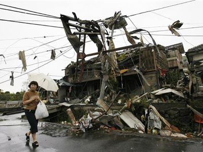 A tornado ripped through Tsukuba, 60 kilometers (40 miles) northeast of Tokyo on Sunday