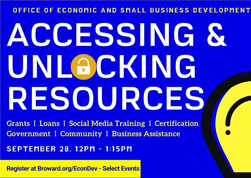 Accessing and Unlocking Resources in Broward County. Florida