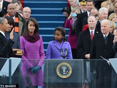 Barack Obama took the Oath of Office