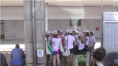 Cheerleaders in viaggio