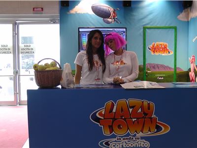 CIBUS 2014 - Parma - Italy -  DEBORA & LUNA con Lazy Town 