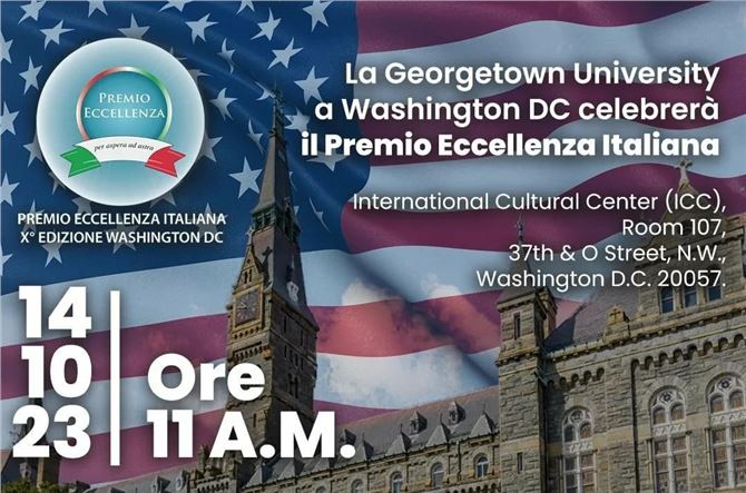 DR. ROBERTO MASIERO RECIBE EL PREMIO A LA EXCELENCIA ITALIANA EN LA UNIVERSIDAD DE GEORGETOWN