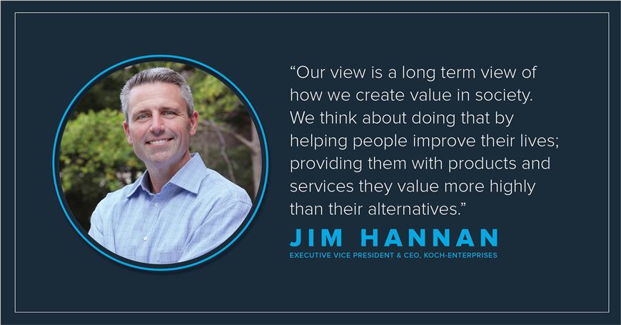 Earlier this week, Jim Hannan, executive vice president and CEO for Koch – Enterprises, spoke to WJRRadio about the role of business in society and Koch’s philosophy.