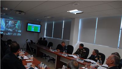 El General Salvador Cienfuegos Zepeda realizó una videoconferencia con los Comandantes de los Ejércitos que integran la Conferencia de Ejércitos  Americanos.