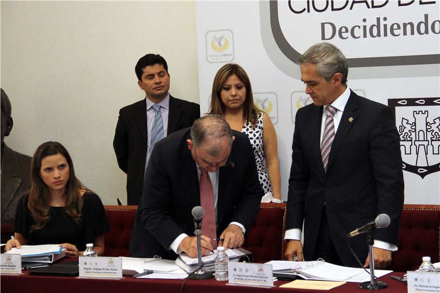 El Jefe de Gobierno del Distrito Federal, Dr. Miguel Ángel Mancera, presidió la Primera Sesión Ordinaria del Consejo de la Coordinación para la Implementación del Sistema de Justicia Penal en el DF