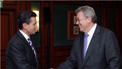 Enrique Peña Nieto en ENCUENTRO CON LÍDERES EMPRESARIALES. BERLÍN, ALEMANIA. 