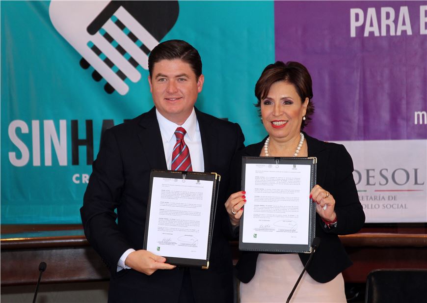Firman Sedesol y Nuevo León el Acuerdo Integral para el Desarrollo Social Incluyente