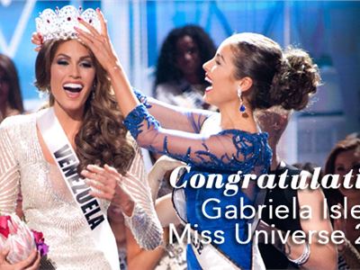 Gabriela Isler, winner of Miss Universe 2013