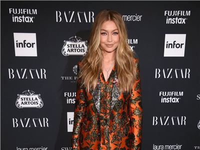 Gigi Hadid wears Dolce&Gabbana at the Harper's BAZAAR Celebration of 'ICONS By Carine Roitfeld' in New York City. 