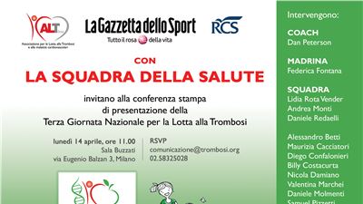 Giornata per la Lotta alla Trombosi