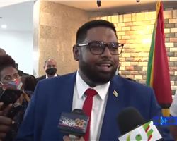 GUYANA: New President Dr Irfaan Ali speaks to Members of Media