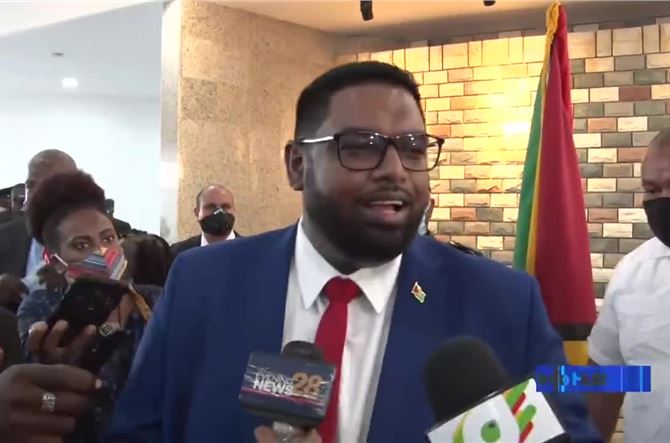 GUYANA: New President Dr Irfaan Ali speaks to Members of Media