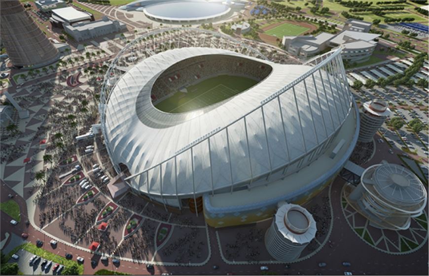 Il nuovo stadio del Qatar di 200 miliardi di dollari della Coppa del Mondo 