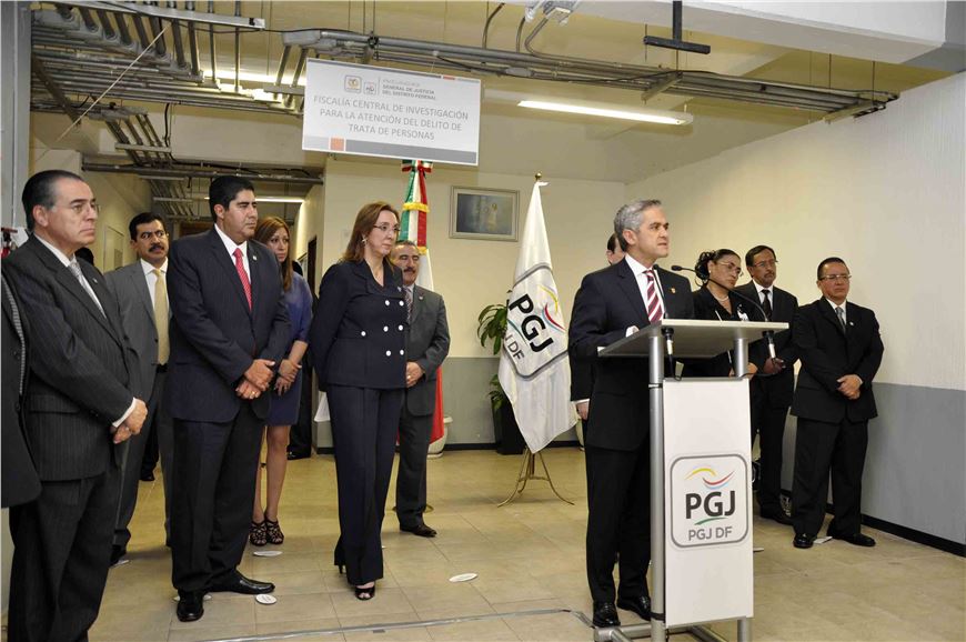 INAUGURA MANCERA FISCALÍA CENTRAL DE INVESTIGACIÓN PARA LA ATENCIÓN DEL DELITO DE TRATA DE PERSONAS