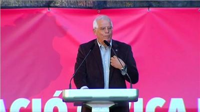 Josep Borrell en la marcha de Barcelona de 29 de Octubre 2017 