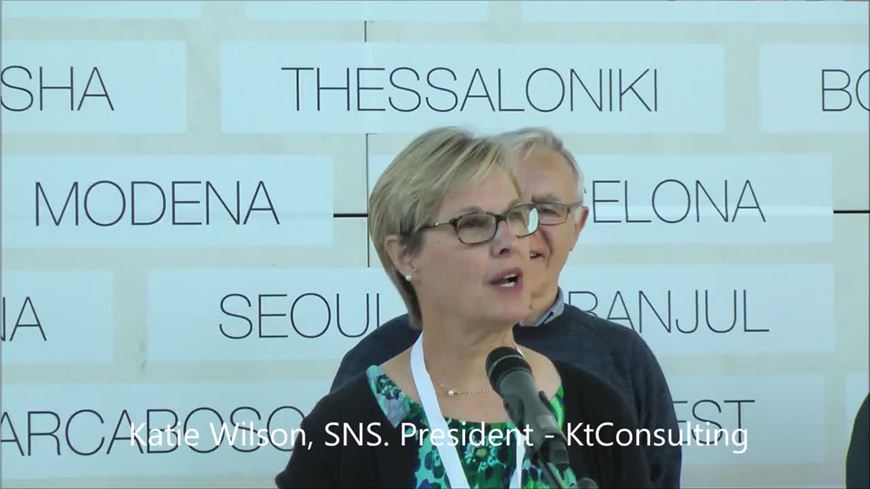 Katie Wilson,  President at KtConsulting LLC, at 2017 MUFPP in Valencia