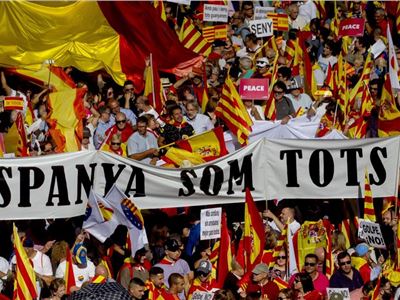 La marcha de Barcelona de 29 de Octubre.