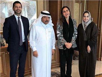 Licia Mattioli, Vice Presidente di Confindustria, visita H.E. Sheikh Faisal bin Qassim Al Thani in Qatar.