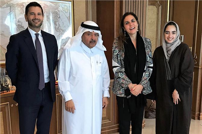 Licia Mattioli, Vice Presidente di Confindustria, visita H.E. Sheikh Faisal bin Qassim Al Thani in Qatar.