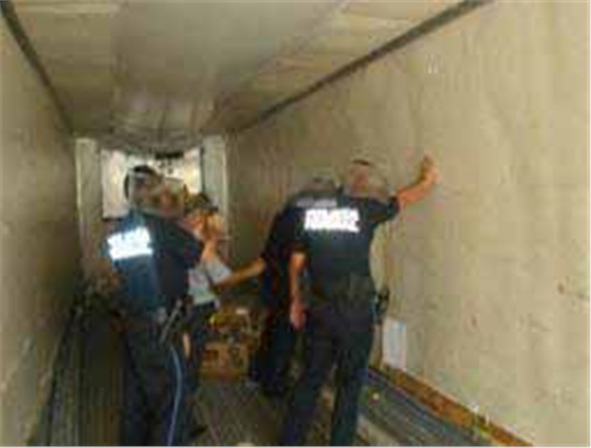 LOCALIZA POLICÍA FEDERAL CERCA DE 68 KILOS DE COCAÍNA EN LA CAJA REFRIGERADA DE UN CAMIÓN DE CARGA