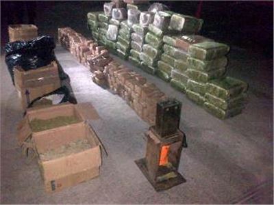 LOCALIZA POLICÍA FEDERAL MÁS DE MEDIA TONELADA DE MARIHUANA EN UNA BODEGA EN TAMAULIPAS