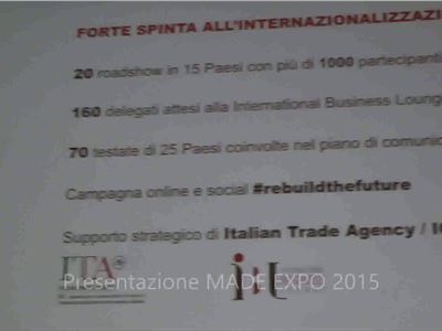 MADE EXPO 2015: Conferenza Stampa di presentazione - Intervento di Maria Ines Aronadio