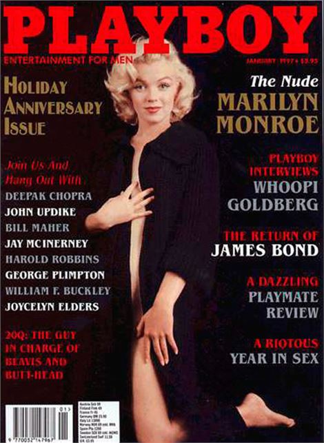 Marilyn Monroe was Playboy's first playmate in 1953