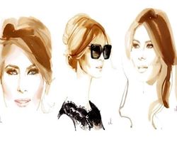 "Melania Trump: Un'Icona che Brilla a Distanza al Milano Moda Design"