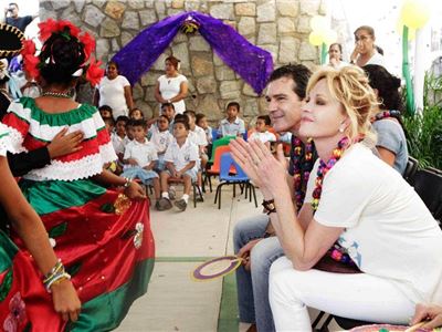 Melanie Griffith y Antonio Banderas en Acapulco