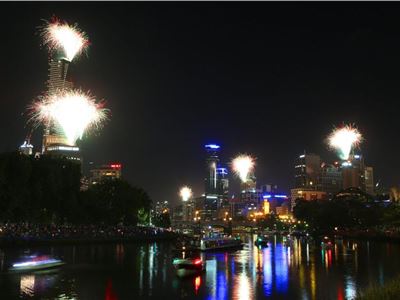 Melbourne, celebrations for the New Year 2014