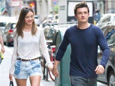 Miranda Kerr and Orlando Bloom loving in New York