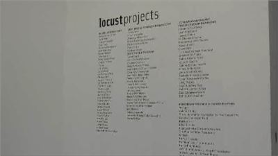 New Appointments soon with Locust Projects