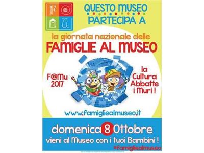 Oggi 8 ottobre e’   “F@mu”  la giornata nazionale delle Famiglie al Museo