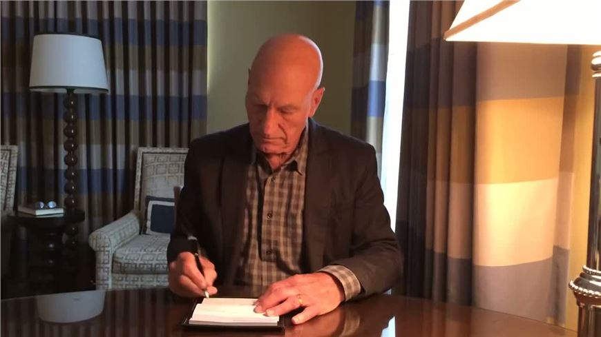 Patrick Stewart's Ice Bucket Challenge