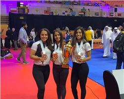  Peruvian karate women's team in the specialty of Kata.