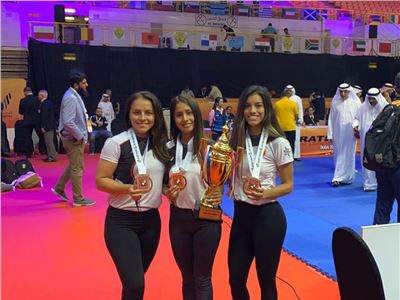  Peruvian karate women's team in the specialty of Kata.