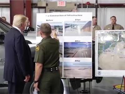 President Trump Visits U.S. Customs and Border Protection Facility in Yuma, AZ 