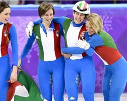 PyeongChang 2018: e' argento per la Staffetta Short track italiana