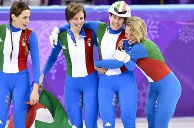 PyeongChang 2018: e' argento per la Staffetta Short track italiana