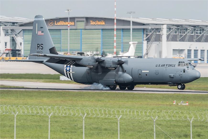 Ramstein C-130Js with ‘invasion stripes’ head to Normandy for 75th D-Day anniversary