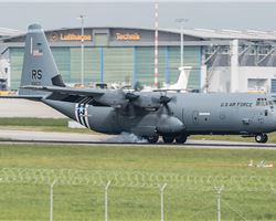 Ramstein C-130Js with ‘invasion stripes’ head to Normandy for 75th D-Day anniversary