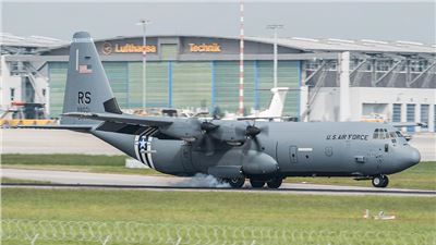 Ramstein C-130Js with ‘invasion stripes’ head to Normandy for 75th D-Day anniversary