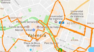 Recorrido de la Maratón Valencia Trinidad Alfonso EDP 2017 