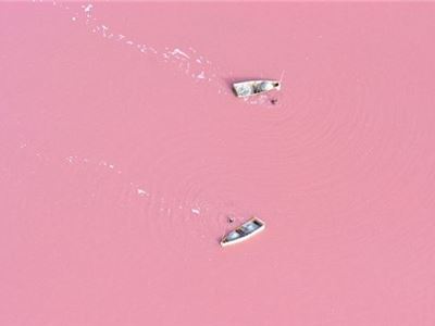 Sailing in a strawberry milkshake