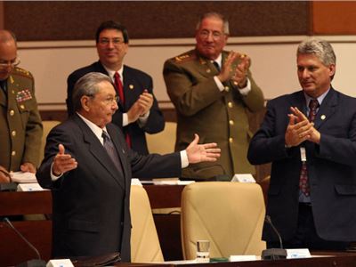 Sesión de la Asamblea Nacional en Cuba. 